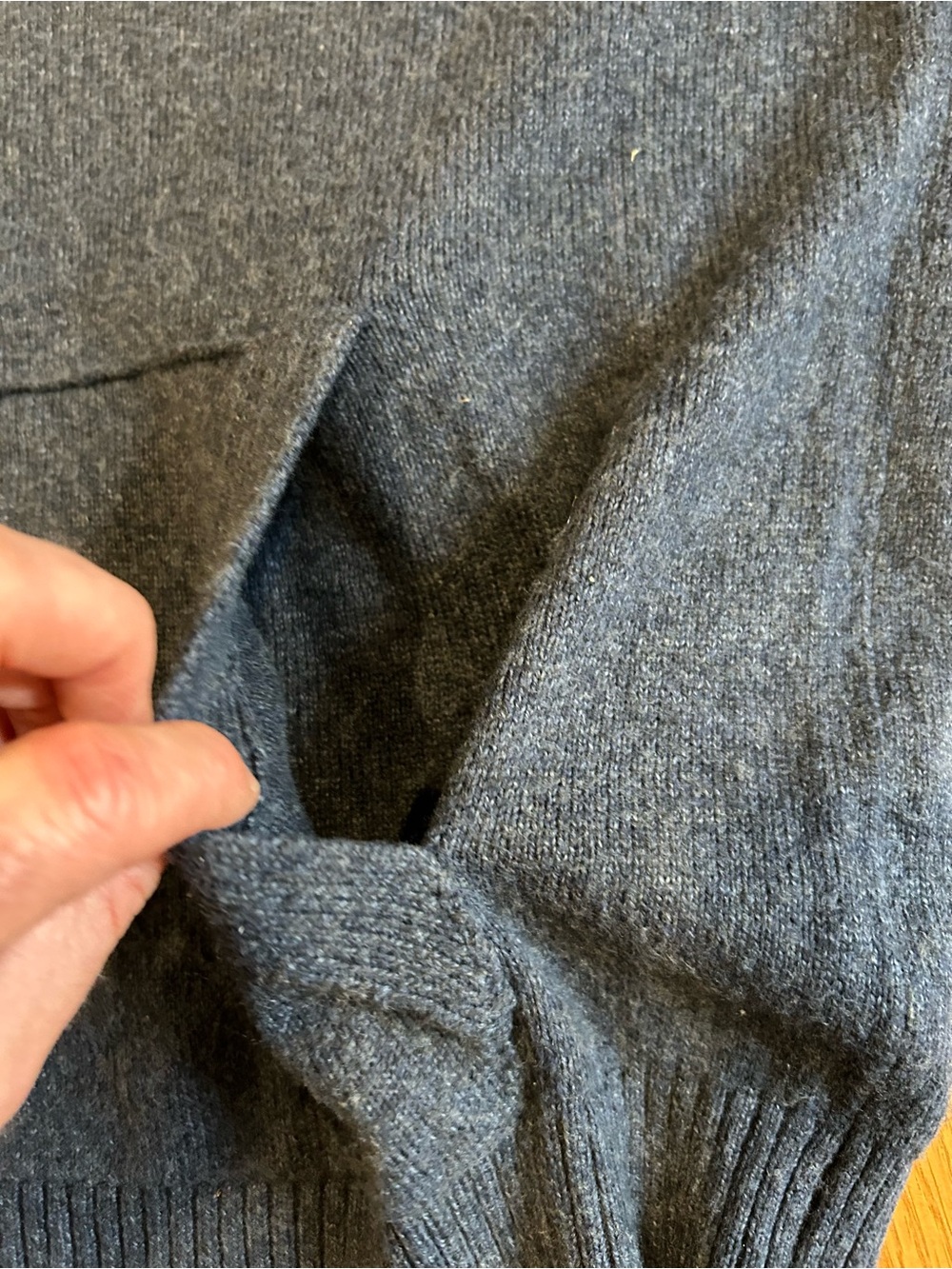 Abercrombie & Fitch Button Mock Neck Pullover Sweater Knit Long Sleeve Pocket XL - Picture 7 of 9